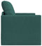 vidaXL - Vloersofa - Bed - 2-in-1 - Donkergroen - 74x77x81 - cm - Stof