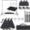 vidaXL - Fotostudioset - met - verlichtingsset - en - achtergrond