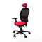 Jorquera Piqueras y Crespo 3D036N1 - Bureaustoel met hoofdsteun - Verstelbare hoogte - Rood