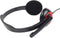 Gembird MHS-002 - Stereo headset met microfoon - Draaibare microfoonarm - Rood Zwart