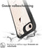 iMoshion Hoesje Geschikt voor iPhone SE (2022) / SE (2020) / 8 / 7 Hoesje - iMoshion Rugged Hybrid Case - Zwart / Transparant