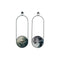 Muurklok DKD Home Decor Kristal Grijs Ijzer (20 x 4.5 x 60 cm) (2 pcs)