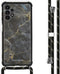 iMoshion Hoesje Geschikt voor Samsung Galaxy A13 (4G) Hoesje Met Koord - iMoshion Design Hoesje met Koord - Zwart / Black Marble