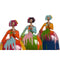 Decoratieve figuren Home ESPRIT Multicolour Dame 17 x 13 x 21 cm (3 Stuks)