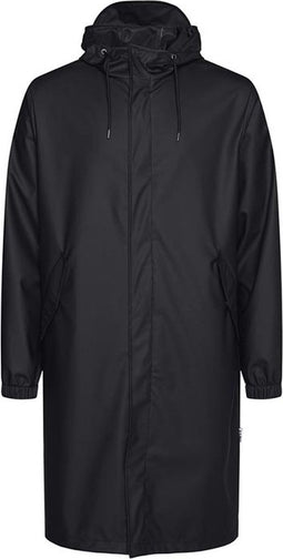Rains Fishtail Parka - Uniseks Regenjas - Waterdicht - Zwart (L)