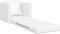 vidaXL - Vloer - Sofa - Bed - 2-in-1 - Wit - 74x77x81 - cm - Faux - Leren