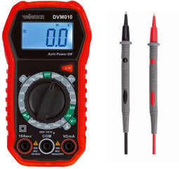 Velleman Digitale multimeter - AC/DC-stroom en spanning - Weerstand en diodetest - Rood
