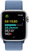 Apple Watch SE (2023) - Smartwatch - GPS - 40mm - Geweven sportbandje Zilver (Blauw)