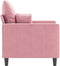 Fauteuil 60 cm fluweel roze