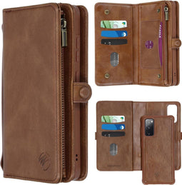 iMoshion Hoesje Geschikt voor Samsung Galaxy S20 FE Hoesje Met Pasjeshouder - iMoshion 2-in-1 Wallet Bookcase - Bruin