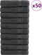 vidaXL - Handdoeken - SOLUND - 50 - st - 600 - g/m² - 50x100 - cm - antracietkleur