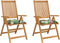vidaXL - Stoelkussens - 2 - st - 40x40x7 - cm - stof - meerkleurig