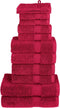 vidaXL - 12-delige - Handdoekenset - SOLUND - 600 - g/m² - rood