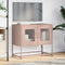 vidaXL - Tv-meubel - 68x39x60,5 - cm - koudgewalst - staal - roze