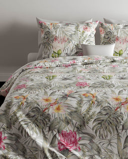 Zohome Arthus Dekbedovertrek - Lits-jumeaux - Katoen - 240x200-220cm - Groen