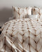 Zohome Ayah Dekbedovertrek - Eenpersoons - Flanel - 140x200-220cm - Natural
