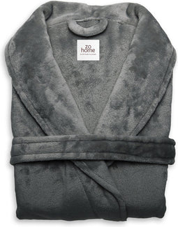 Zohome Badjas Cara - Kamerjas voor Dames en Heren - XL - Ochtendjas - Geschikt voor de Sauna - Antraciet