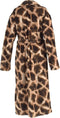 Zohome Badjas Giraffe - Kamerjas voor Dames en Heren - S - Ochtendjas - Geschikt voor de Sauna - Bruin