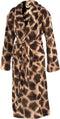 Zohome Badjas Giraffe - Kamerjas voor Dames en Heren - S - Ochtendjas - Geschikt voor de Sauna - Bruin