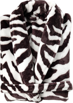 Zohome Badjas Zebra - Kamerjas voor Dames en Heren - M - Ochtendjas - Geschikt voor de Sauna - Bruin