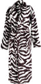 Zohome Badjas Zebra - Kamerjas voor Dames en Heren - M - Ochtendjas - Geschikt voor de Sauna - Bruin