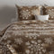 Zohome Bassett Dekbedovertrek - Eenpersoons - Katoen - 140x200-220cm - Taupe