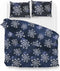 Zohome Bassett Dekbedovertrek - Lits-jumeaux - Katoen - 240x200-220cm - Blauw
