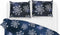 Zohome Bassett Dekbedovertrek - Lits-jumeaux - Katoen - 240x200-220cm - Blauw