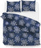Zohome Bassett Dekbedovertrek - Lits-jumeaux - Katoen - 240x200-220cm - Blauw