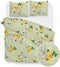 Zohome Bente Dekbedovertrek - Lits-jumeaux - Katoensatijn - 240x200-220cm - Groen