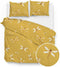 Zohome Bjorn Dekbedovertrek - Tweepersoons - Katoensatijn - 200x200-220cm - Geel