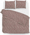 Zohome Blitz Dekbedovertrek - Eenpersoons - Flanel - 140x200-220cm - Rood