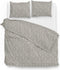 Zohome Blitz Dekbedovertrek - Eenpersoons - Flanel - 140x200-220cm - Natural