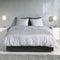 Zohome Blitz Dekbedovertrek - Eenpersoons - Flanel - 140x200-220cm - Grijs