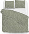 Zohome Blitz Dekbedovertrek - Lits-jumeaux - Flanel - 240x200-220cm - Groen