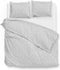 Zohome Blitz Dekbedovertrek - Lits-jumeaux - Flanel - 240x200-220cm - Grijs