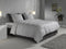 Zohome Blitz Dekbedovertrek - Lits-jumeaux - Flanel - 240x200-220cm - Grijs
