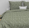 Zohome Blitz Dekbedovertrek - Lits-jumeaux - Flanel - 240x200-220cm - Groen
