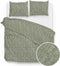 Zohome Blitz Dekbedovertrek - Lits-jumeaux - Flanel - 260x200-220cm - Groen