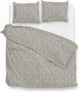 Zohome Blitz Dekbedovertrek - Tweepersoons - Flanel - 200x200-220cm - Natural