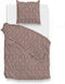 Zohome Blitz Dekbedovertrek - Tweepersoons - Flanel - 200x200-220cm - Rood