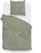 Zohome Blitz Dekbedovertrek - Tweepersoons - Flanel - 200x200-220cm - Groen