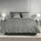 Zohome Blitz Dekbedovertrek - Tweepersoons - Flanel - 200x200-220cm - Groen