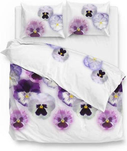 Zohome Britt - Dekbedovertrek - Lits-jumeaux - 240x200/220 cm + 2 kussenslopen 60x70 cm - Purple