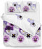 Zohome Britt - Dekbedovertrek - Lits-jumeaux - 240x200/220 cm + 2 kussenslopen 60x70 cm - Purple
