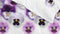 Zohome Britt - Dekbedovertrek - Lits-jumeaux - 240x200/220 cm + 2 kussenslopen 60x70 cm - Purple