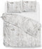 ZoHome Caiden Dekbedovertrek - Litsjumeaux XL - 260x200/220 cm - Light Grey