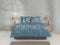 Zohome Cecilla Dekbedovertrek - 100% Katoen - 140x220 - Blauw