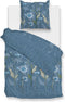 Zohome Cecilla Dekbedovertrek - 100% Katoen - 200x220-NL-BE - Blauw