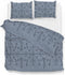Zohome Chavelli Dekbedovertrek - Lits-jumeaux - Katoen - 240x200-220cm - Blauw